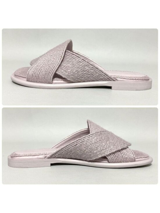 Loewe Slide Sandals Jute 39 Lavender main image 4